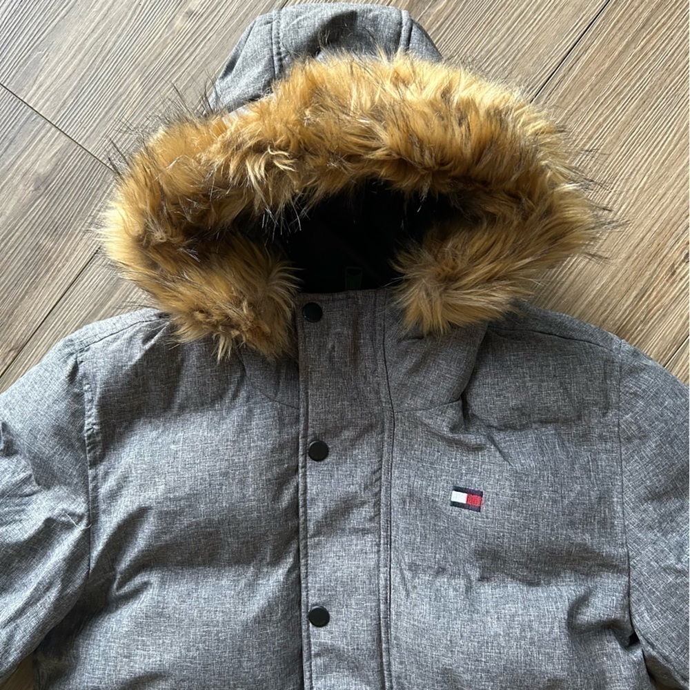 Tommy Hilfiger | Ultra Loft Down Hooded Coat In Grey Heather (S)